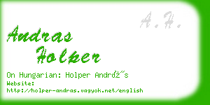 andras holper business card